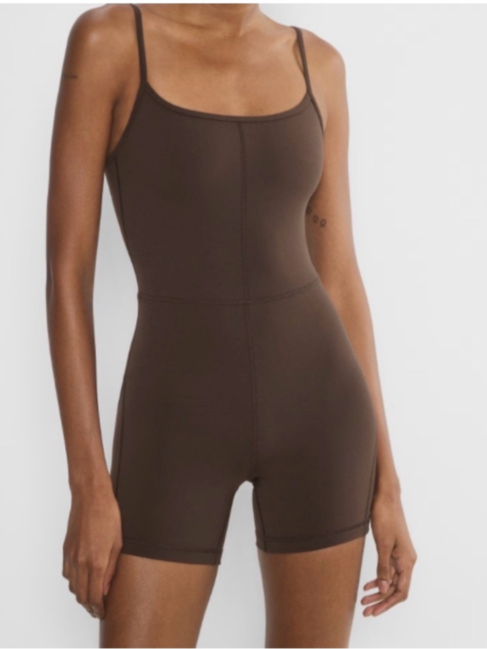 Aritzia brown jumpsuit